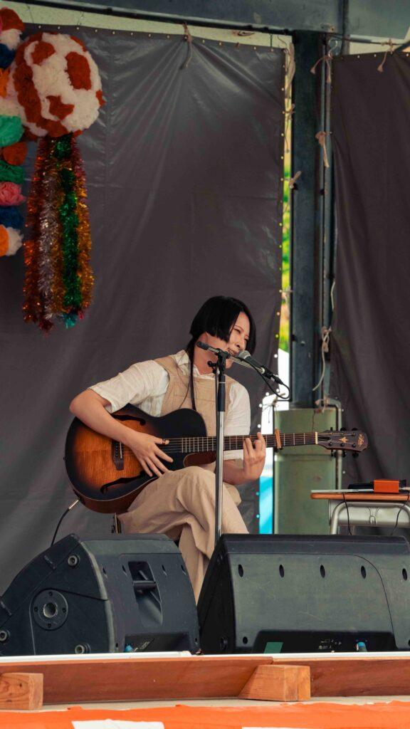 2025盛岡松園祭り子ギター演奏