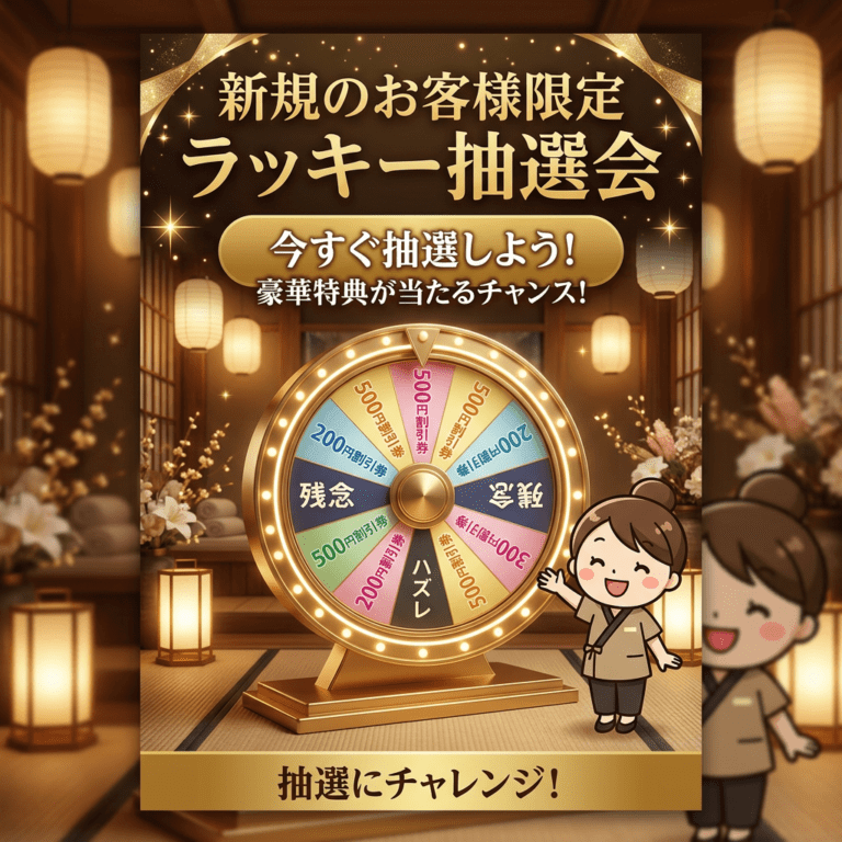 マッサージ・整体初回クーポン抽選｜らくらくきもち漢方指圧