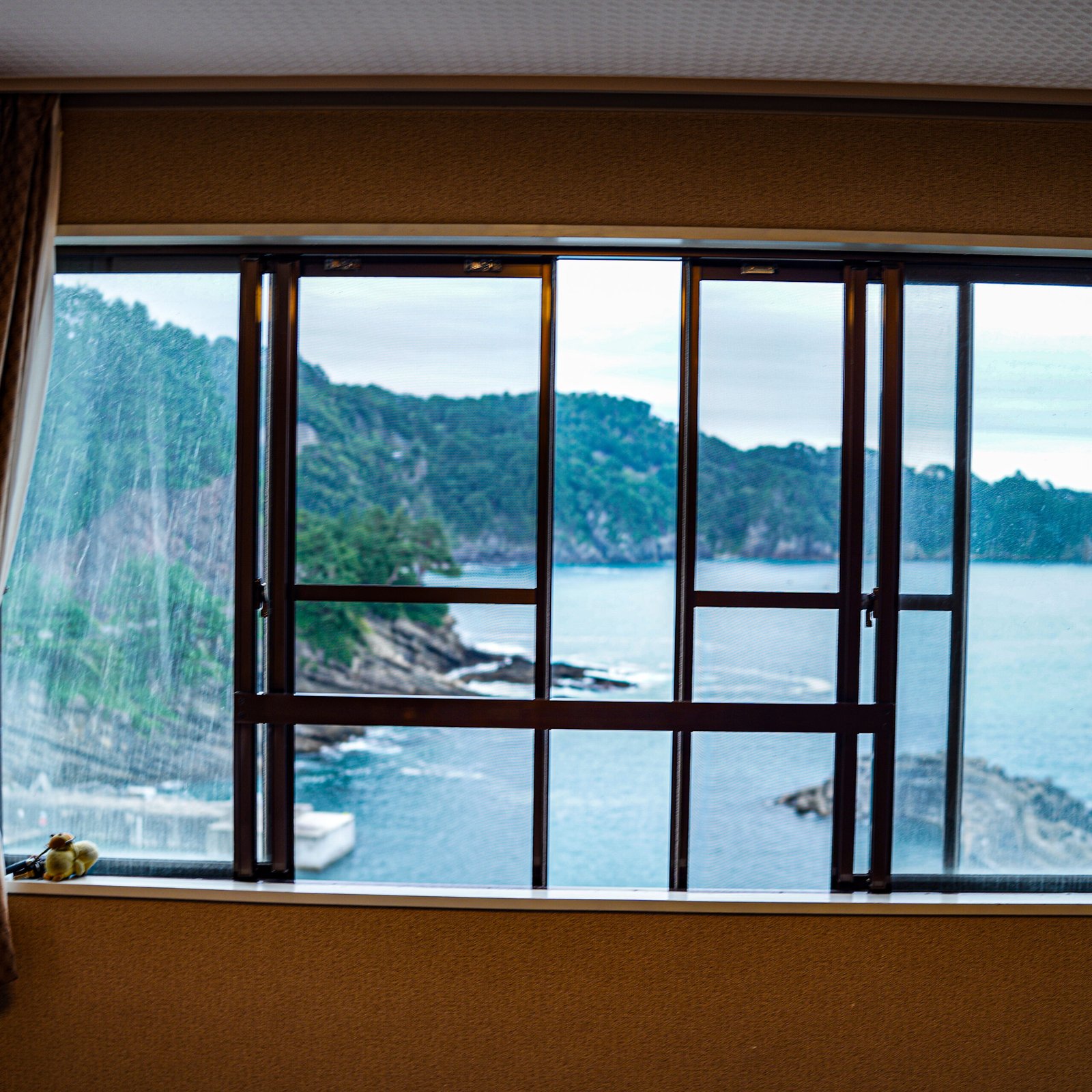 羅賀荘ホテルから見える海